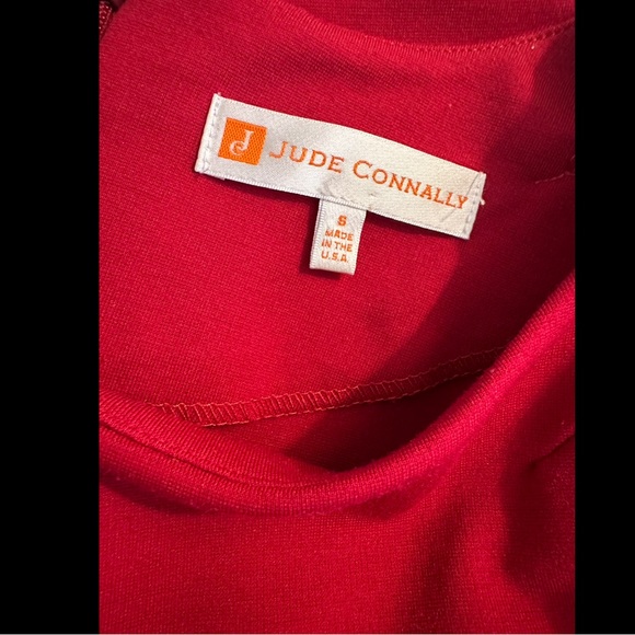 JUDE CONNALLY Stella Shift Sheath Dress Red Ponte Knit Workwear Office Career - Picture 8 of 10